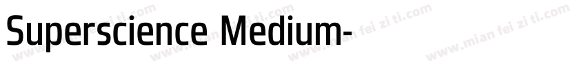 Superscience Medium字体转换
